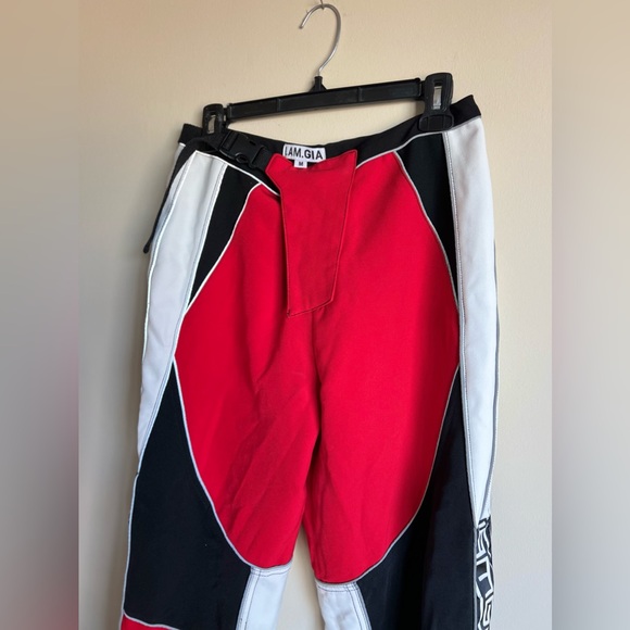 I.AM.GIA Electra Moto Joggers Red Black Women’s M - Picture 3 of 6